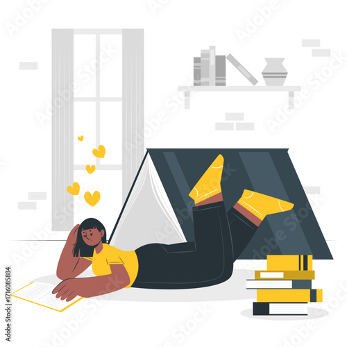 Book lover Disproportionate Illustrations
