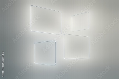 mockup frame background glow effect 