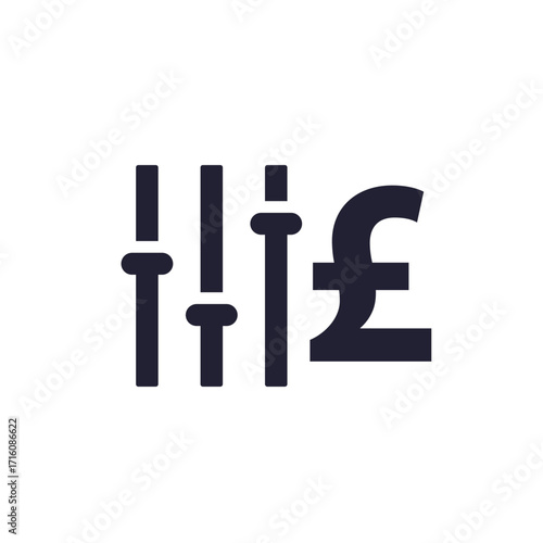 flexible price icon with pound