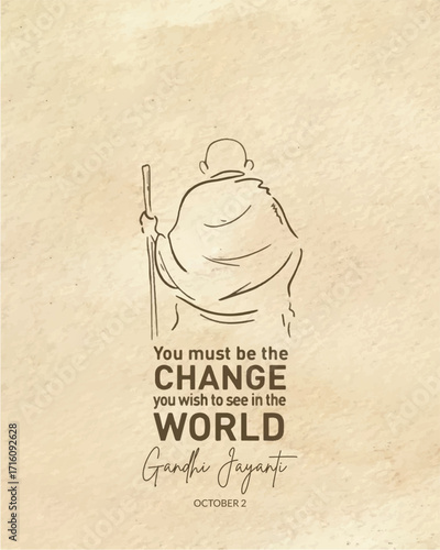 Gandhi Jayanti. Gandhi Jayanti creative design for social media ads
