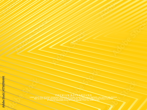 Premium background design with yellow luxury motif. Vector horizontal template, for digital lux business banner, contemporary formal invitation, luxury voucher, gift certificate, etc.
