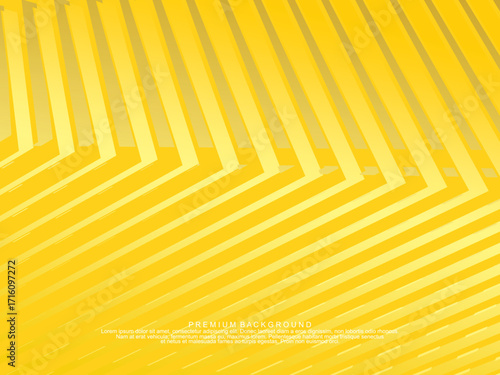 Premium background design with yellow luxury motif. Vector horizontal template, for digital lux business banner, contemporary formal invitation, luxury voucher, gift certificate, etc.
