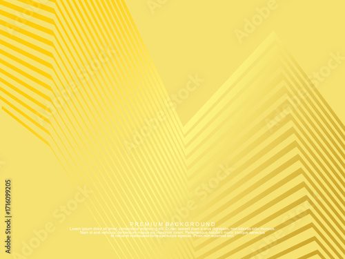 Premium background design with yellow luxury motif. Vector horizontal template, for digital lux business banner, contemporary formal invitation, luxury voucher, gift certificate, etc.
