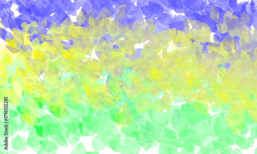 Wallpaper Mural Abstract background with blue, yellow and green colors on white background Torontodigital.ca