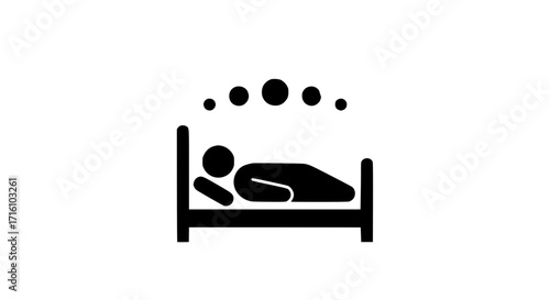 Man on bed in sleep phase