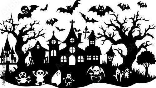 Large Halloween Grazing Board with Pumpkins and Spiders