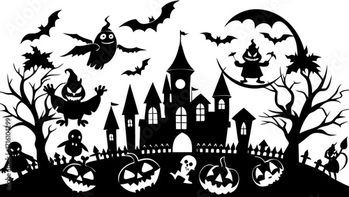 Halloween Themed Food Platter Mockup Spooky