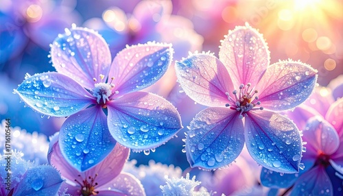 Icy Floral Beauty in Winter Transitions
