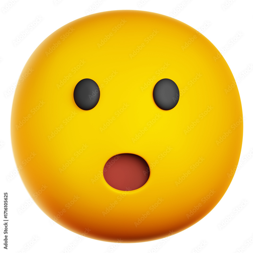 Fototapeta premium Face with Open Mouth