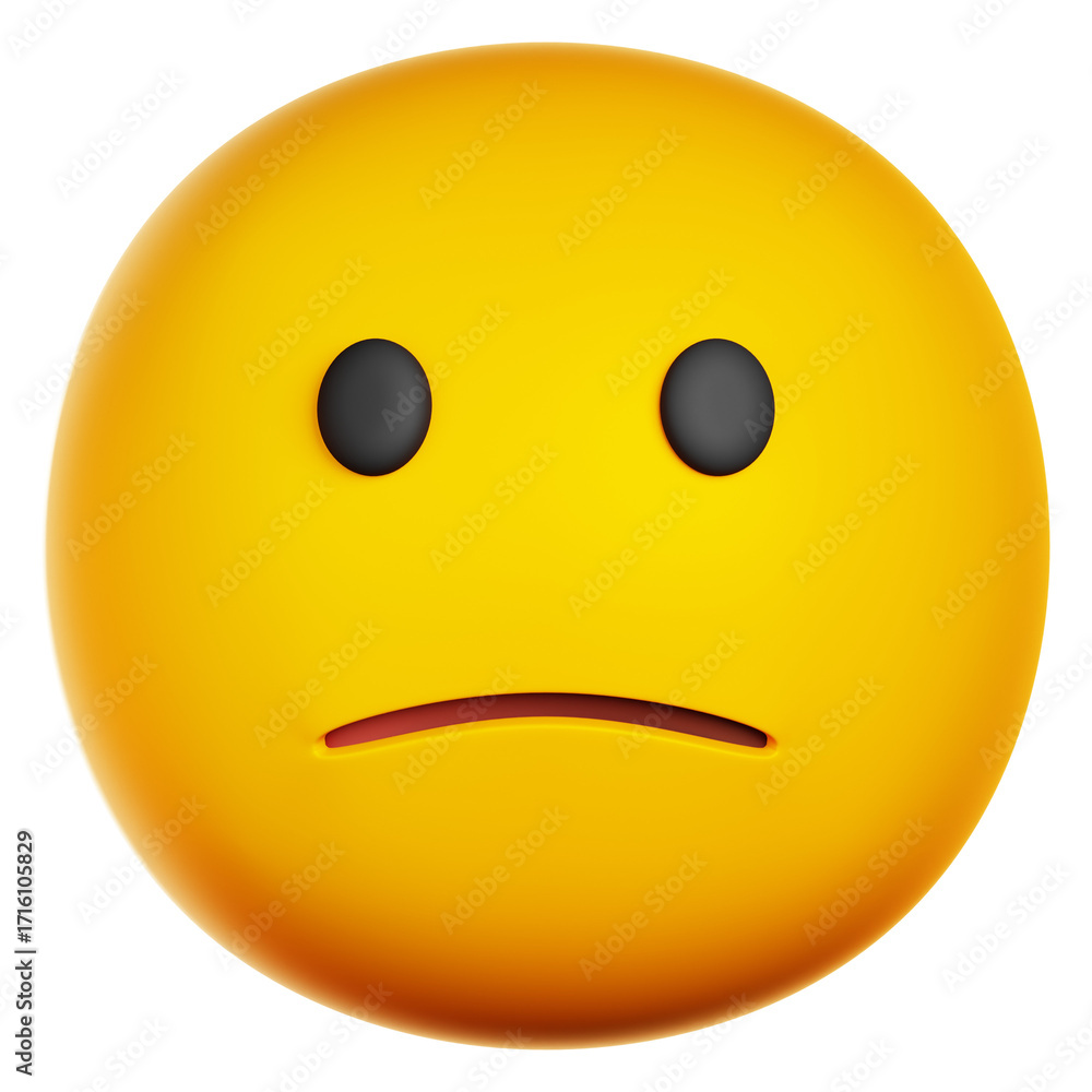 Fototapeta premium Slightly Frowning Face