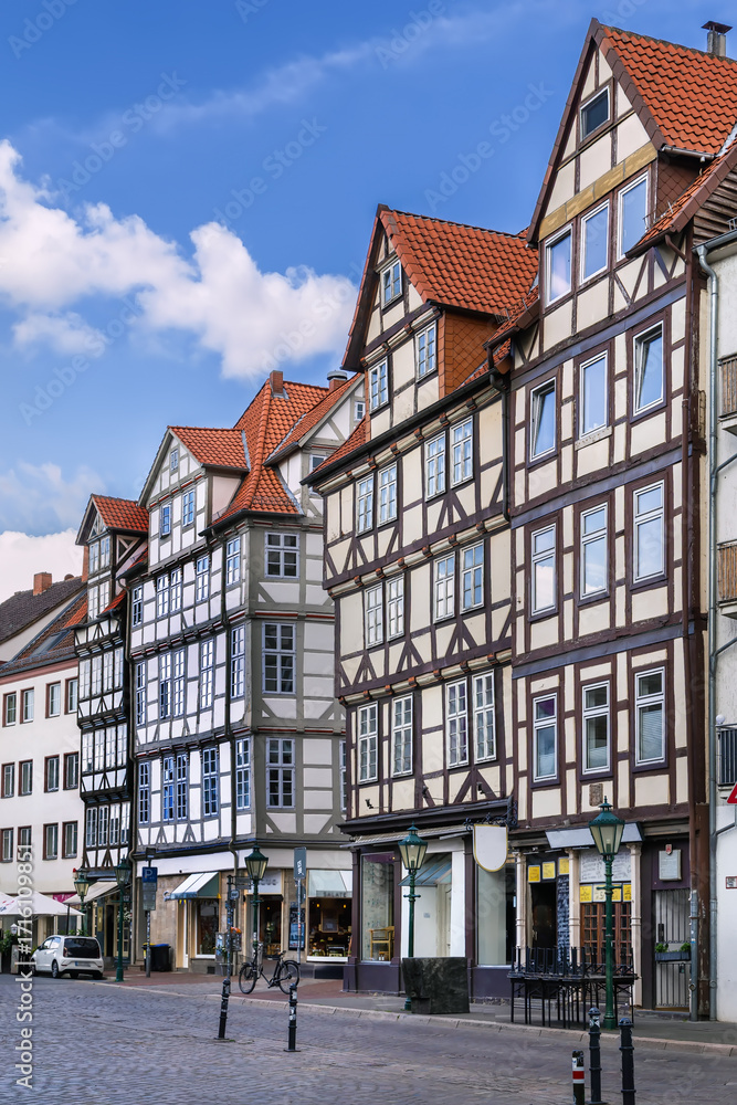 Obraz premium Street in Hanover historical center, Germany