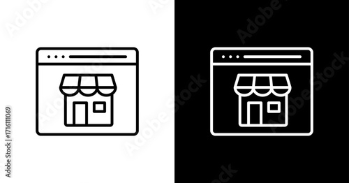 Web Page White Icon Set Design