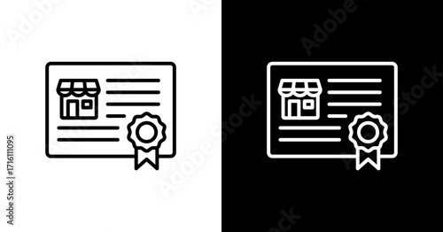 License White Icon Set Design