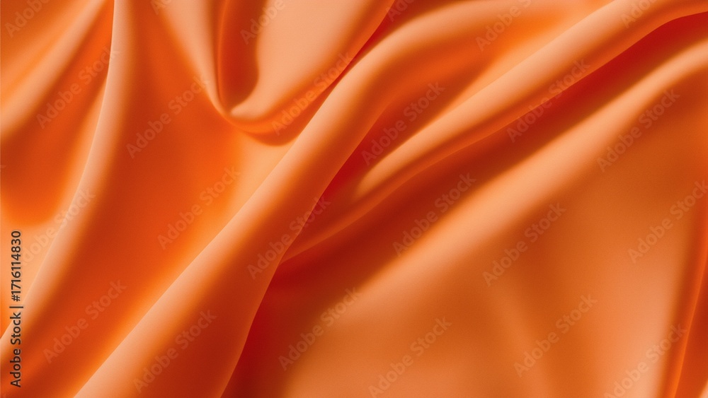 Fototapeta premium Closeup orange silk