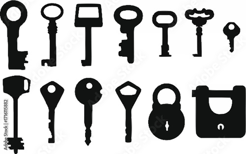 Key Lock Sampler Silhouette.eps