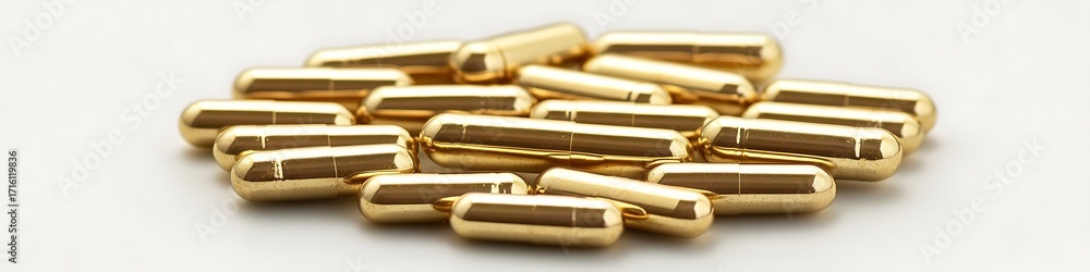 Naklejka premium Omega-3 fish oil capsules