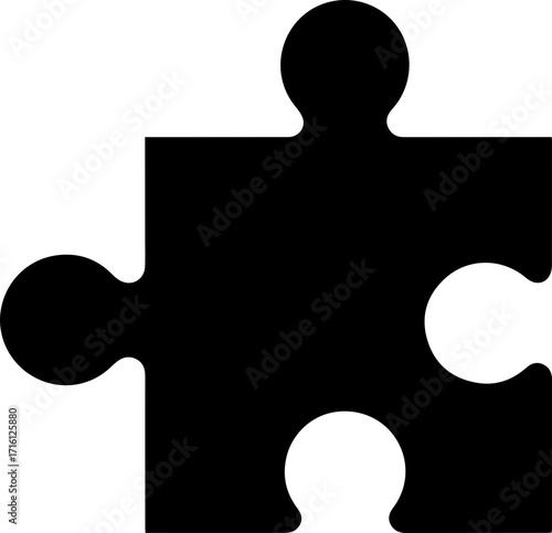 Solve your puzzles with this classic jigsaw piece, a perfect symbol of collaboration and connection
