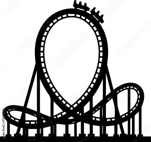 Roller Coaster Silhouette