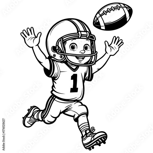 Kid Playing Football