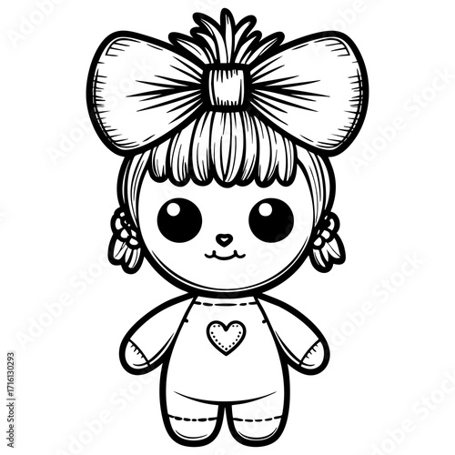 Kawaii Doll with Bow