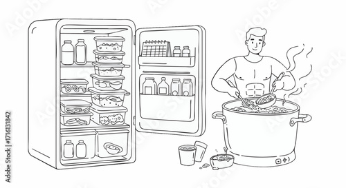Preparing Healthy Meals A Guide to Fridge Organization and Cooking for Wellness