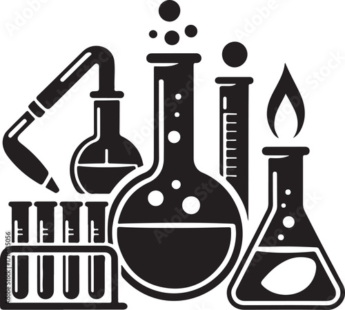 Dynamic lab equipment, science experiments, and chemical reactions