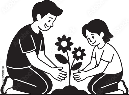 Nurturing new growth parent and child