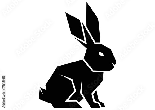 Colorful bunny ears illustration, playful design, Easter symbol, isolated on white background