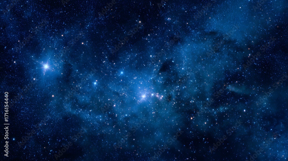 Fototapeta premium A vast starry night sky filled with countless bright stars and celestial bodies, showcasing the beauty of the universe