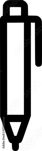 Palm pilot stylus outline icon vector
