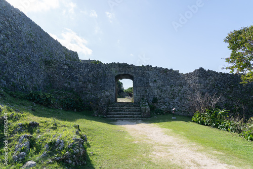 世界遺産　中城城跡　裏門