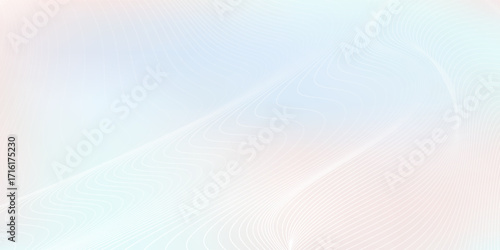 Pastel gradient background with smooth geometric wave pattern in light blue and soft pink.