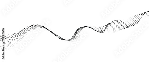 	
Flowing Dot Wave halftone gradient pattern on transparent background	
