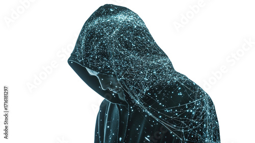 black and white mask