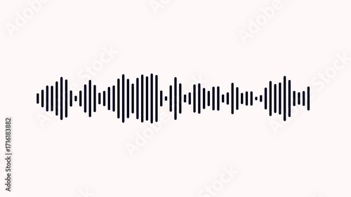 Sound wave audio spectrum black background, audio waveform spectrum animation.white audio visualizer on black background, sound wave visualization, audio visual, waveform loop,  sound equealizer, 