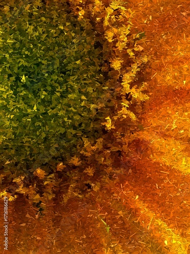 Abstract sunflower under a glowing blue sky of light, celebrating a beautiful sunny day in a bright colorful composition