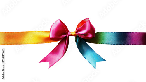 colorful bow isolated on white background