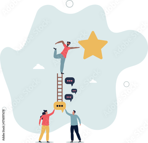 Communication for success, effective meeting or discussion to get solution and achieve target, meeting or conversation to reach goal concept.life and employment of people.