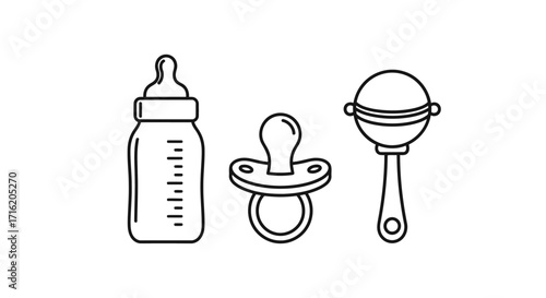 Baby Essentials Line Art Collection