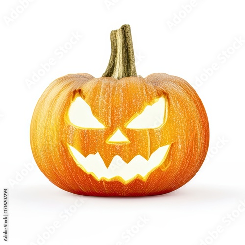 Pumpkin on White Background