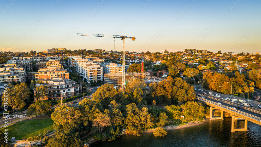 Obraz premium Holdmark Forme Ryde Project Under Construction