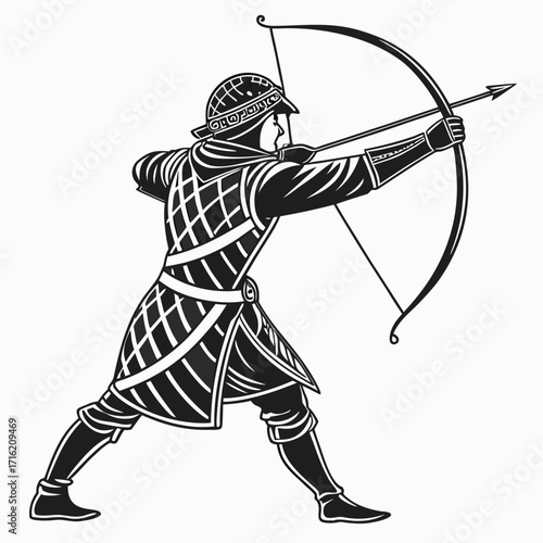 archer with bow and arrow