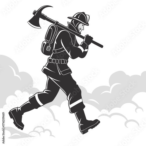 vector illustration of a warrior