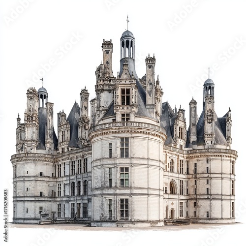 Majestic Architecture: The grandeur of an architectural masterpiece unfolds, showcasing intricate detailing and design against a timeless backdrop.