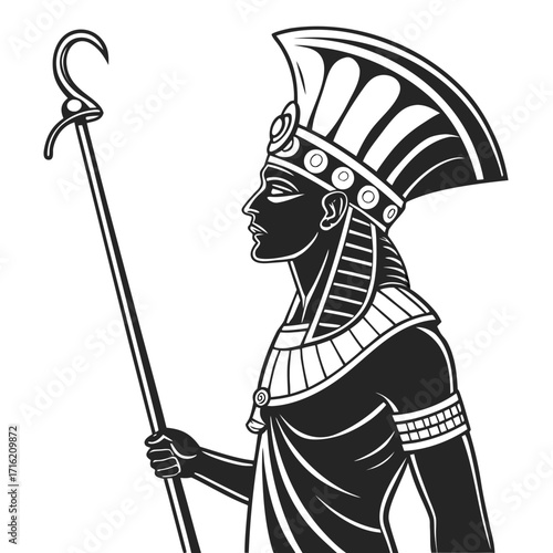 medieval knight with sword