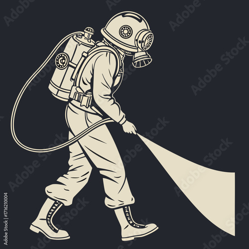 vector illustration of a warrior