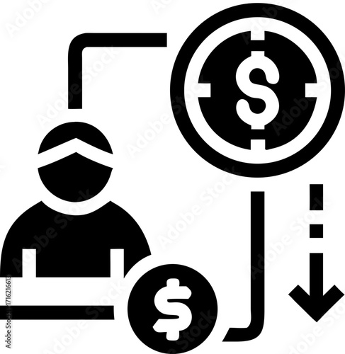 pension vector icon