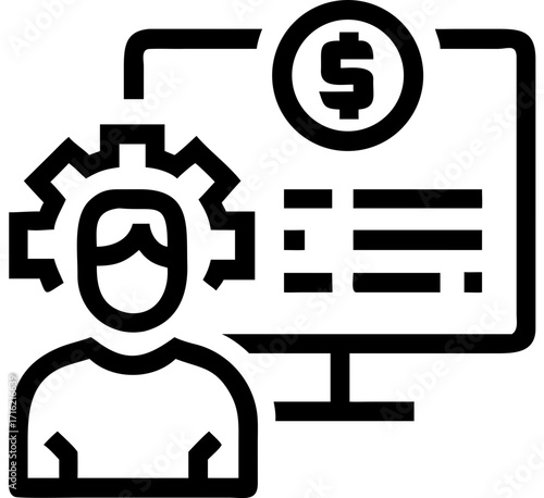 pension vector icon