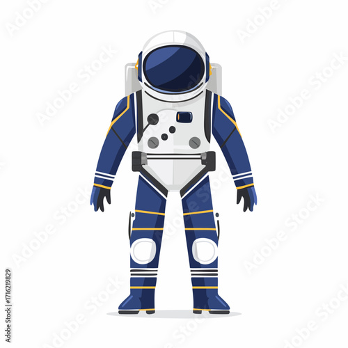 Astronaut ready for space exploration with modern equipment