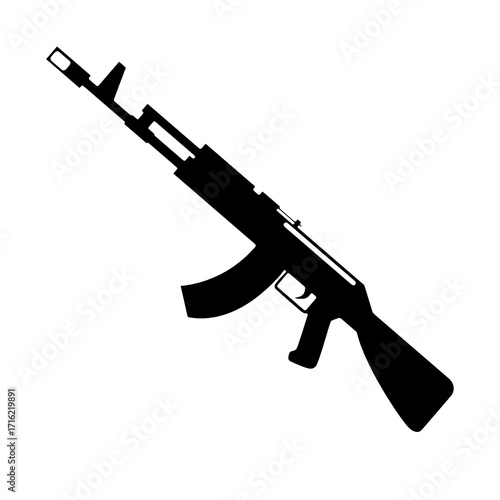 Weapon on White Background